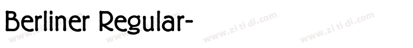 Berliner Regular字体转换